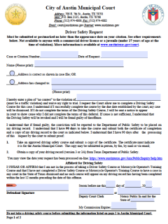 Sample Deferred Agreement. This is an example from one court only. Other courts will have different agreements. Check with the court that is handling your case.